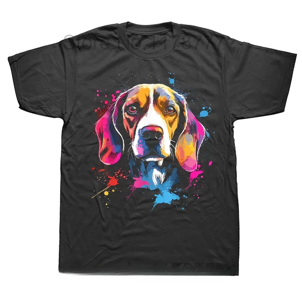 Cotton Causal Tops T Shirt for Men Camisa Vintage Funny Cute The Beagles Beagle Dog Lover Gift Short Sleeve T Shirt harajuku