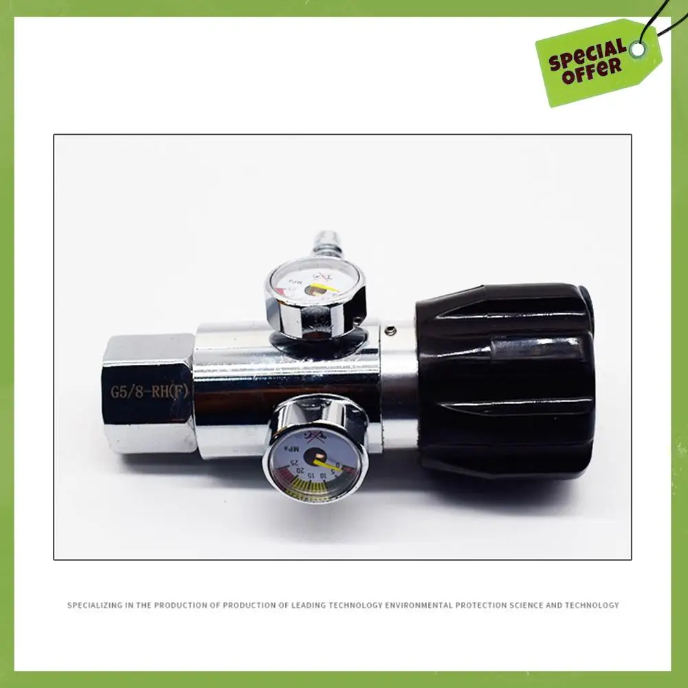 Classy-Portable Alloy Tool Oxygen Pressure Reducer Mini Welding Anti Fall Argon Gas Meter Clear Scale Rustproof Regulator