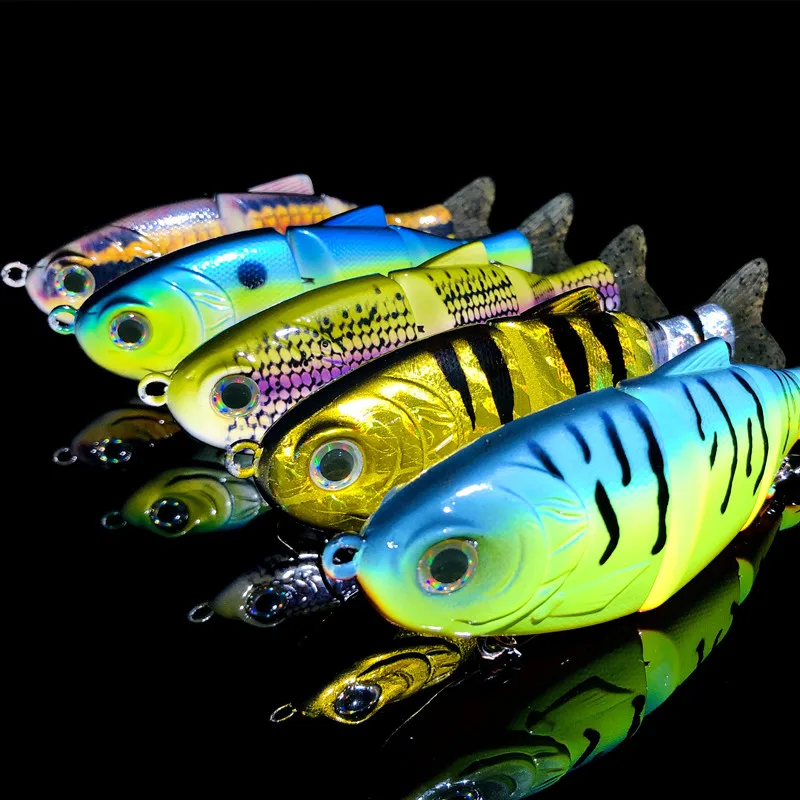 New Swimbait Slow Sinking 170mm 61g Hard Bait Fishing Lure Textured Lifelike Skin Curvy 'S' Swim for Bass Trout Pike