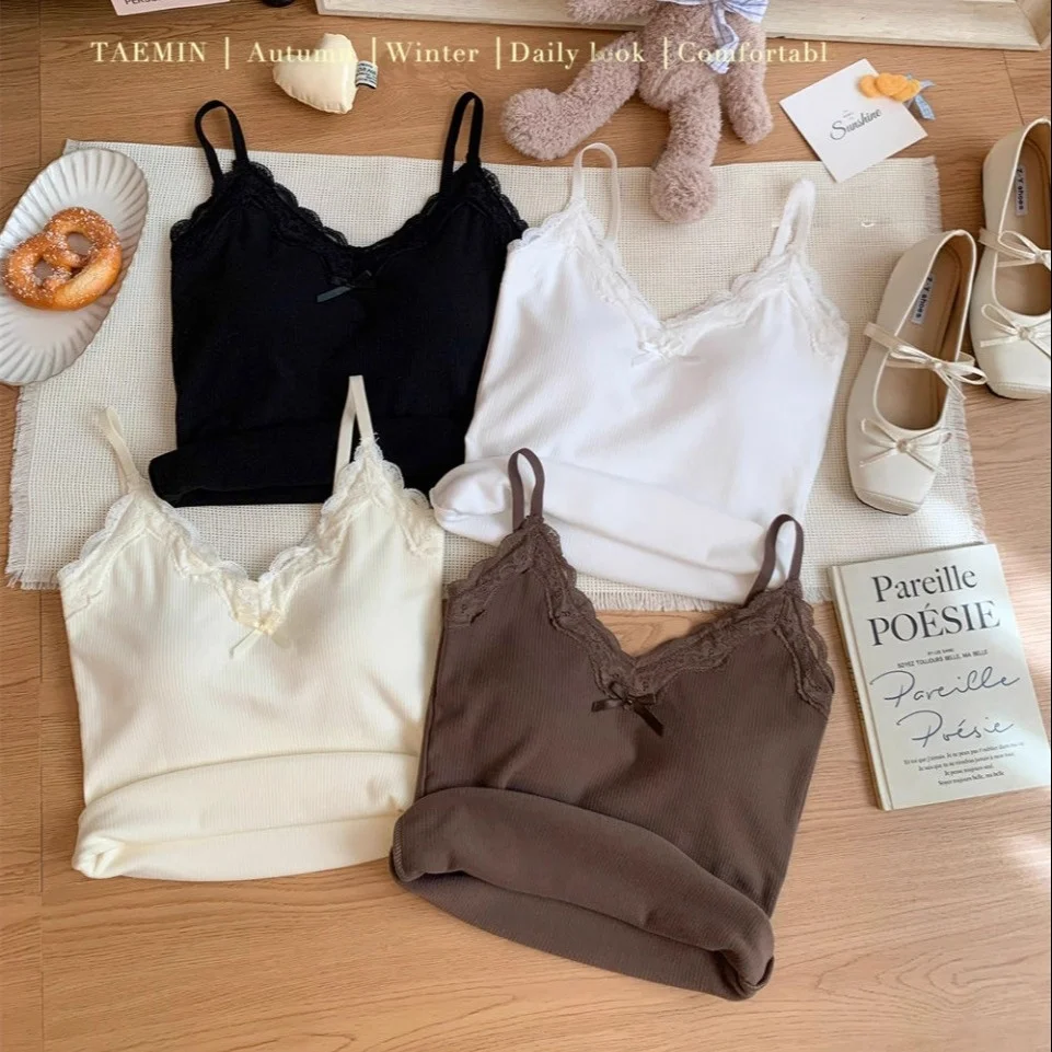 Gilet con suola in pizzo floing dolce e piccante da donna Slim Fit integrato con imbottitura sul petto Dimagrante Versatile ort Sve