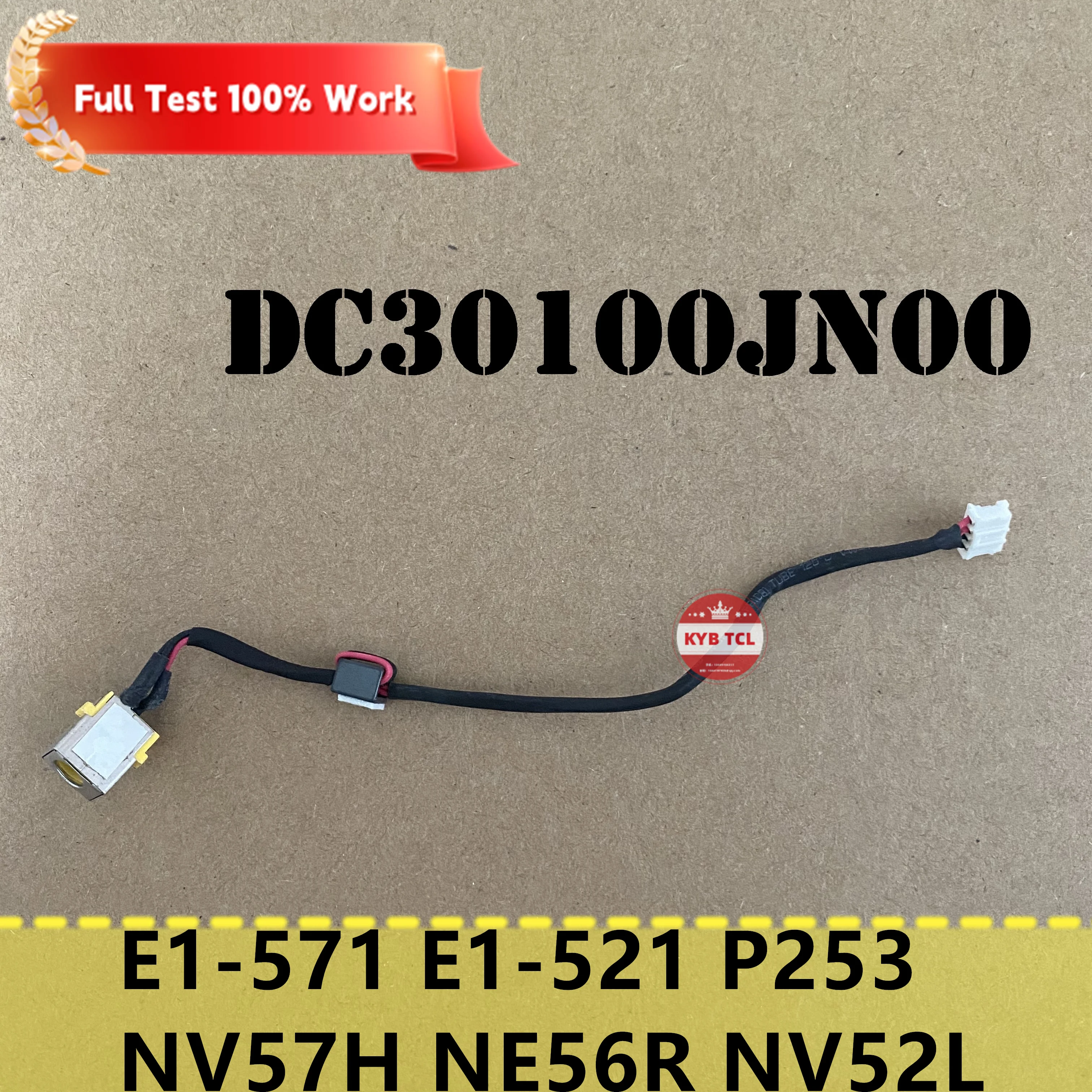 Conector de alimentación para portátil Acer Aspire E1-571 E1-521 P253 NV57H NE56R NV52L P253-E con Cable DC30100JN00