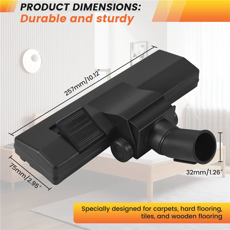 EAS-32Mm universal aspirador de pó euro piso escova cabeça acessório para piso andcarpet combinação ferramenta