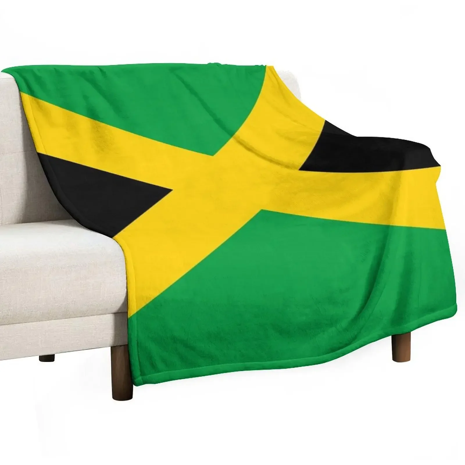 

Flag of Jamaica Throw Blanket Polar Flannels Blankets