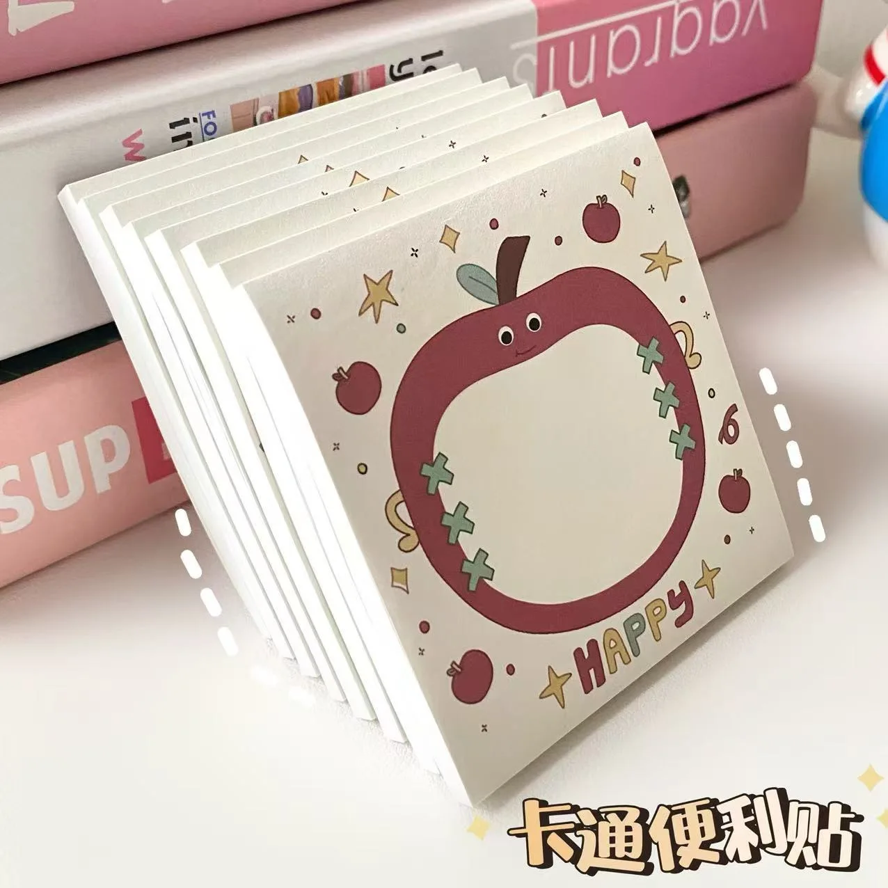 High-looking Simple Memo Notes Ins Style Girl Students N Times of Sticky Fruit Can Tear Sticky Notes Memo Pad  Message Post