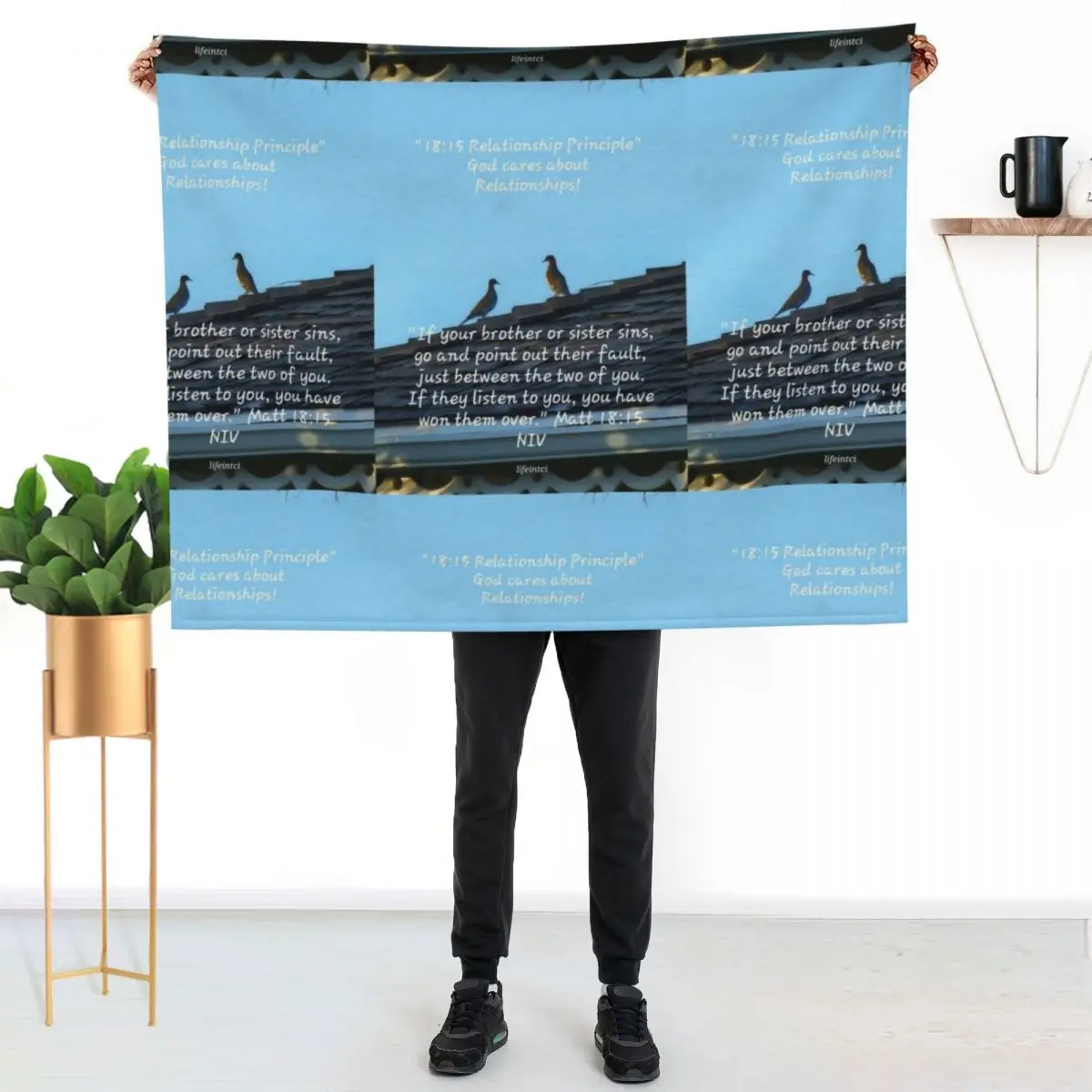 Just the Two of Us Throw Blanket for winter Tourist Sofa funny gift Personalized Gift Moving Blankets