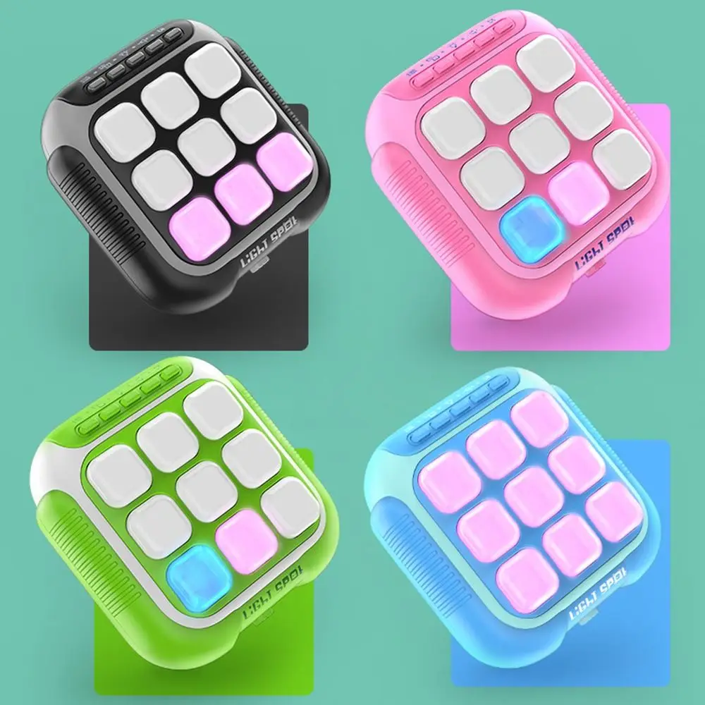 Electronic TIC-TAC-TOE Game Memory Training 6-in-1 Interactive Board Game with Sound and Light Funny Handheld Bolt Game
