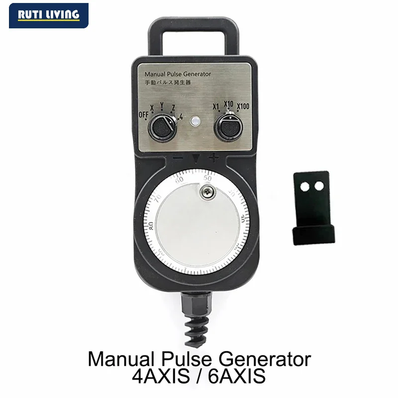 Manual Pulse Generator CNC Electronic HandWheel 4axis 6axis MPG 60mm DC5V 100PPR Use for CNC Router Machine