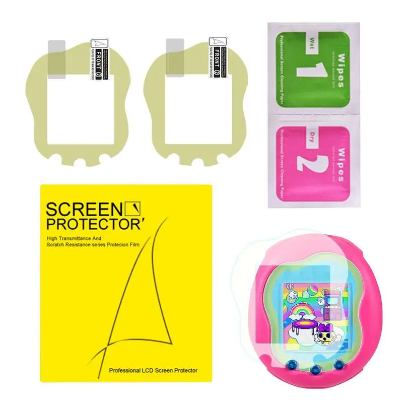 Transparent TPU Anti-Scratch Game Console Film for LCD Screen, For Tamagotchi Uni Screen Protector Film, Upgrade Spare Part