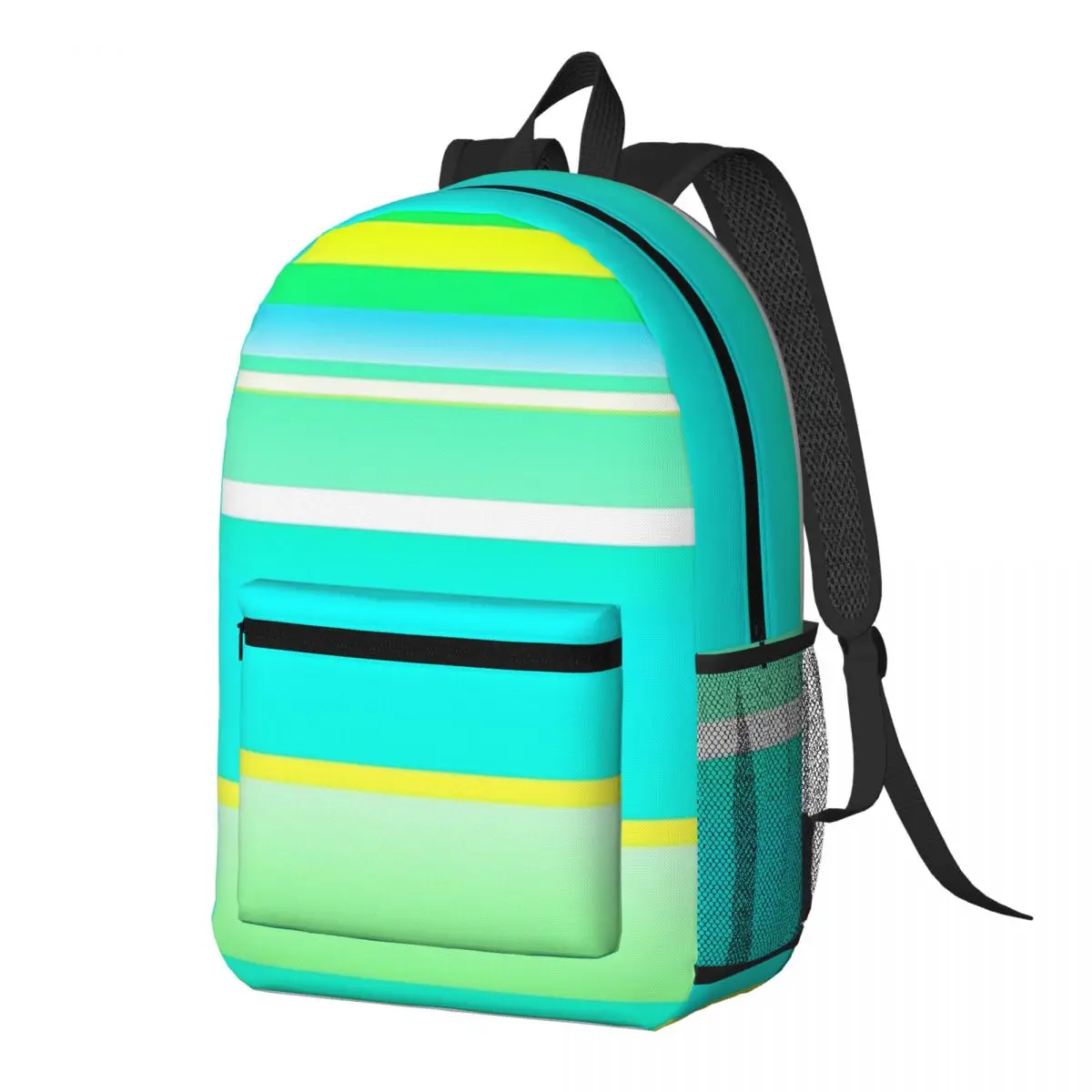 Blue Green Blue Green Color Palette Backpack Daypack Large Capacity Boys Girls BookBag School Bag Shoulder Bags for Men Women