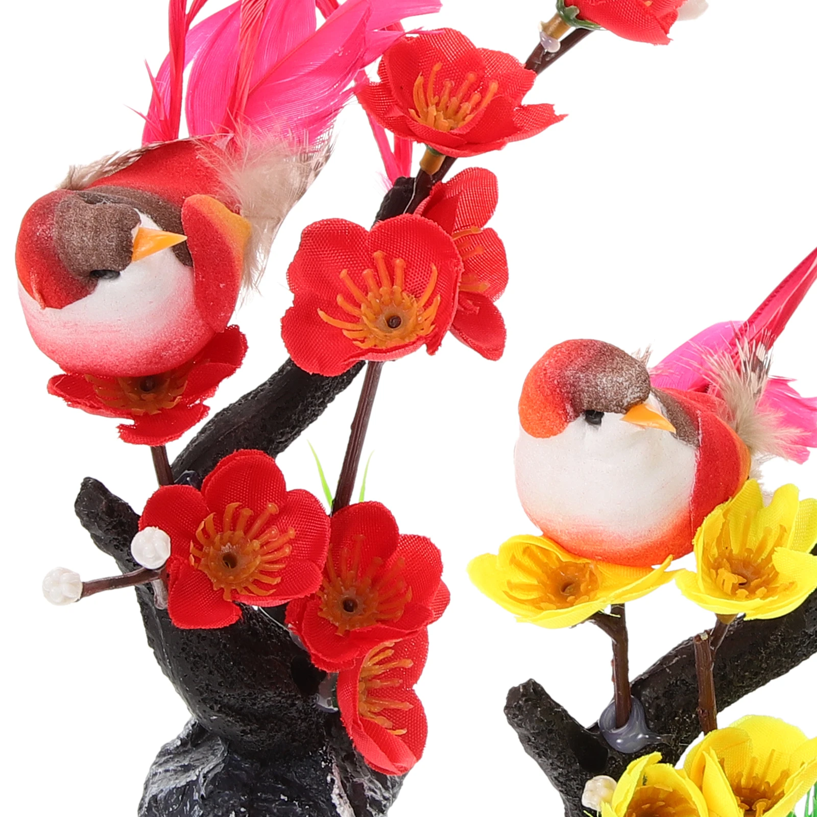 

2Pcs Plum Blossom Decoration for Sushi Plate Artificial Flower Ornaments Japanese Restaurant Supply Faux Plants Indoor Food