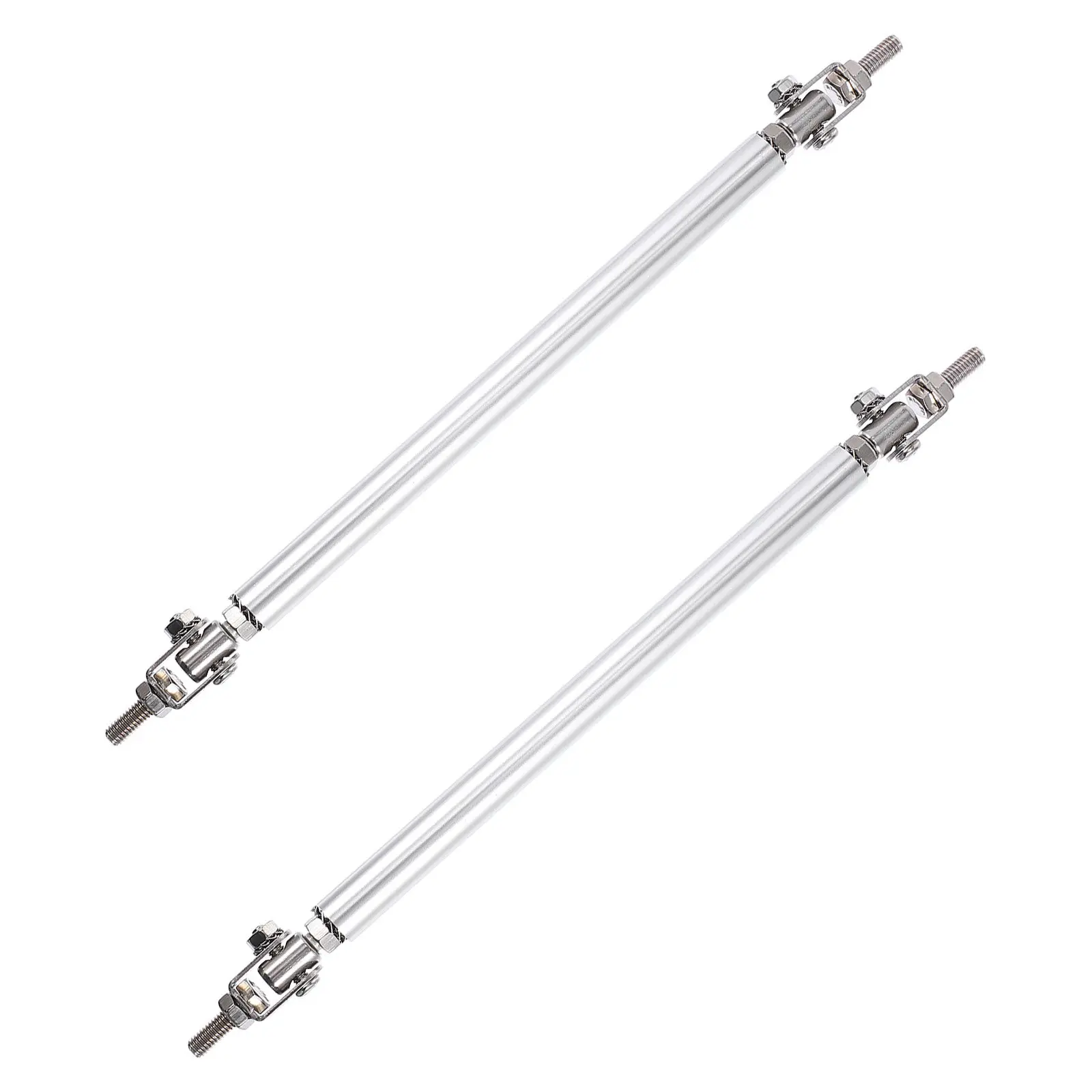 

2 шт. регулируемые выдвижные опоры для переднего бампера автомобиля, многоугольная гибкая установка, нержавеющая сталь, алюминиевый сплав