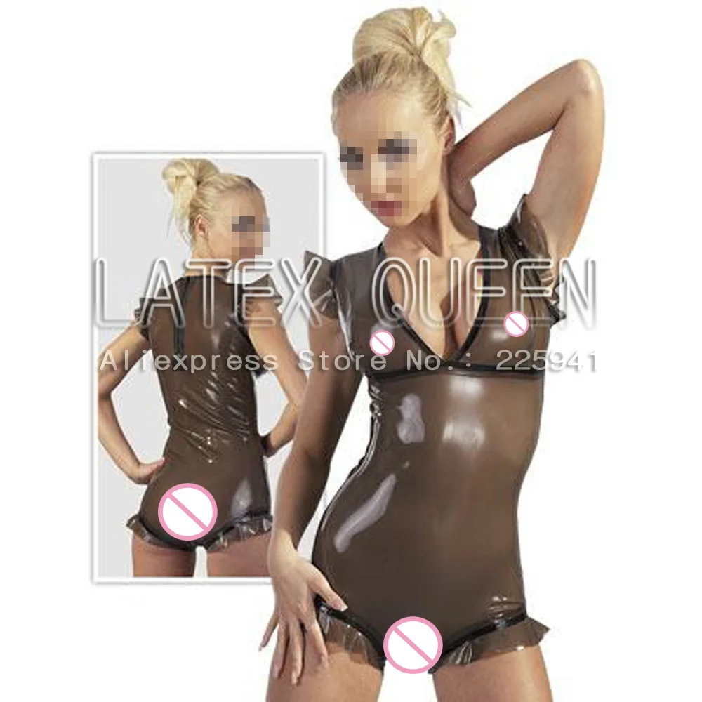 

short latex tights no holes in transparent black