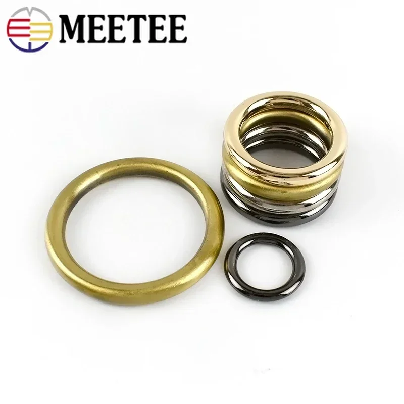 5 Stück Metall-O-Ring-Schnallen für Taschengurt, Hundehalsband, Gürtelringe, Verschluss, Schlüsselanhänger, Haken, Schlaufen, DIY-Lederhandtaschen-Zubehör