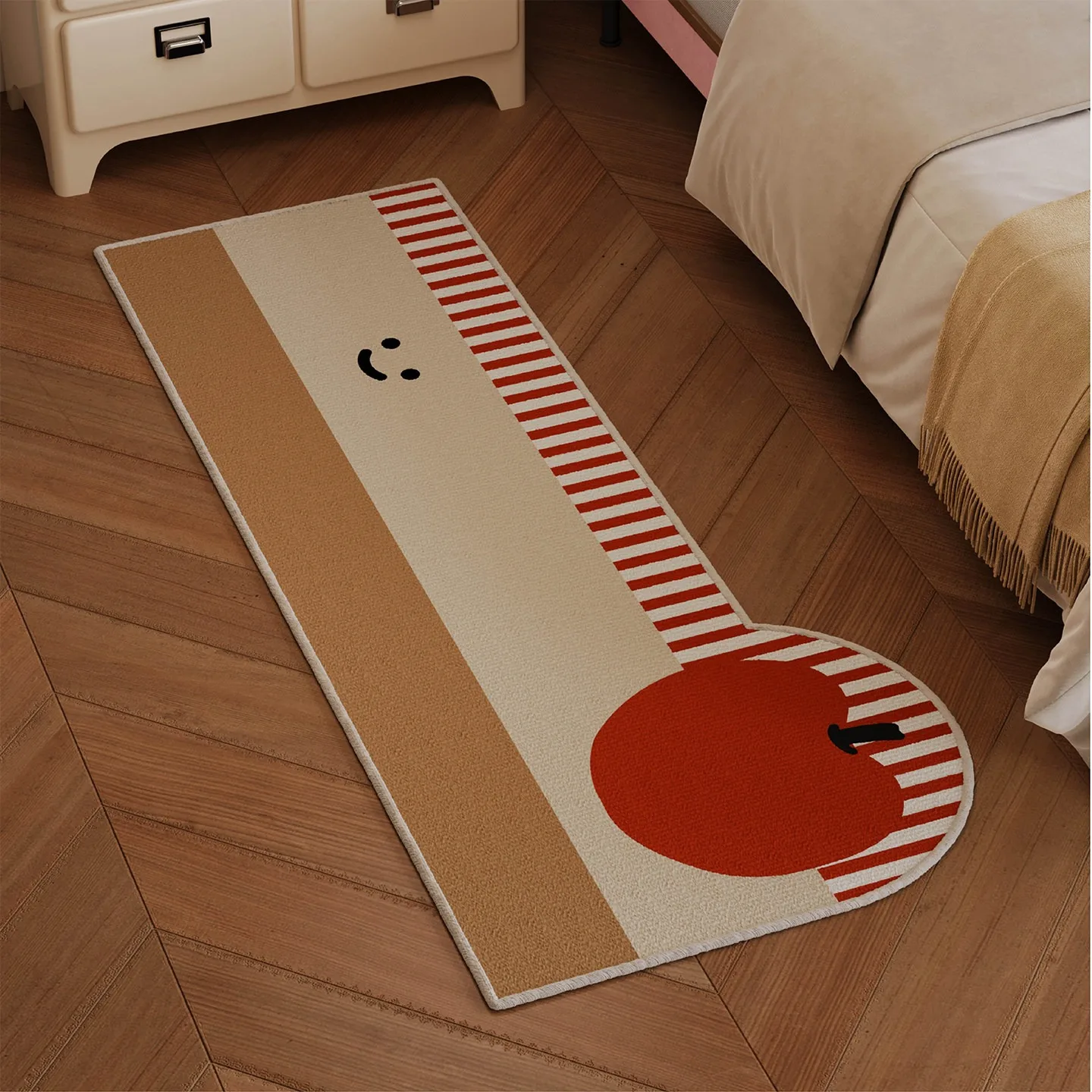Cartoon Apple Special-shaped Rugs for Bedroom Bedside Carpet Soft Short Plush Rug Living Room Decorate Floor Mats Tapis Chambre