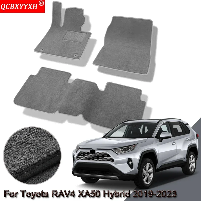 Custom Car Floor Mats For Toyota RAV4 XA50 Hybrid 2019-2022 2023 Waterproof Non-Slip Floor Mats Internal Protection Carpets Rugs