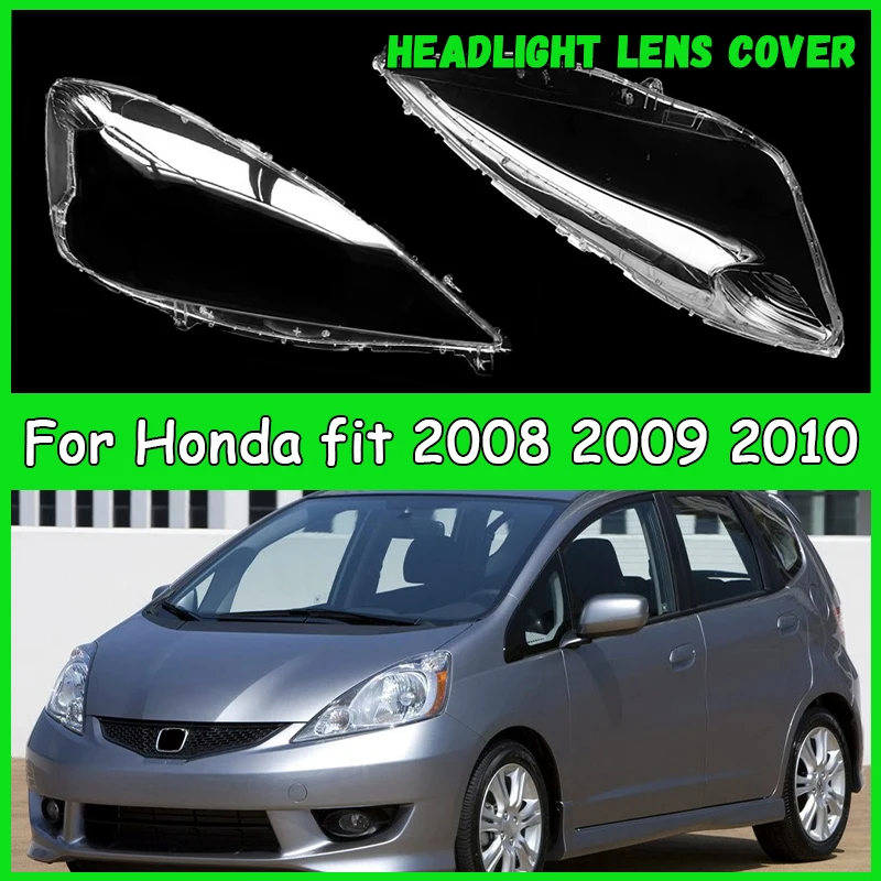 

For Honda fit 2008 2009 2010 Car headlight lens cover Headlamp Shade dust cover for headlights car accessories automobil parts