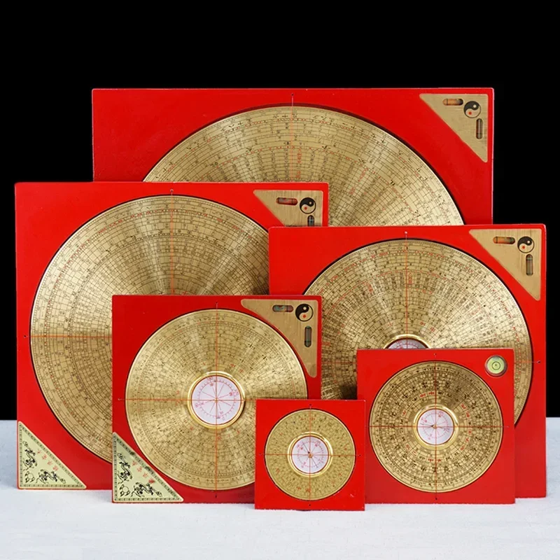 

Feng Shui Plate Copper Compass Ornaments High-precision Professional Small Compass Ternary Triad Integrated Plate Bagua Compass