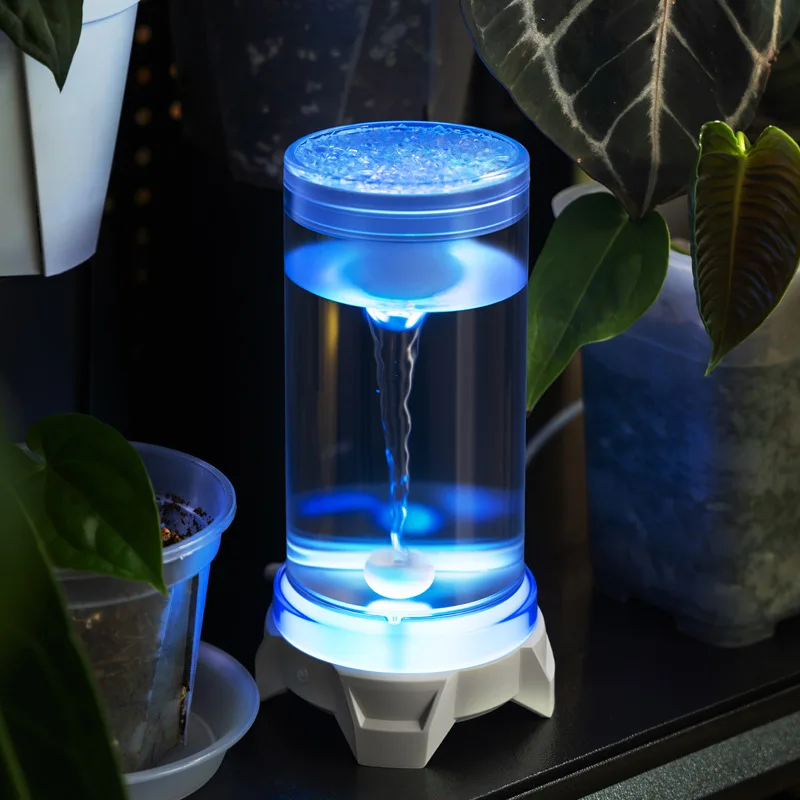 LED Tornado Night Light Desktop Lamp USB Multi-Color Changing Ambient Light Luxury Bedside Lamp Holiday Gift