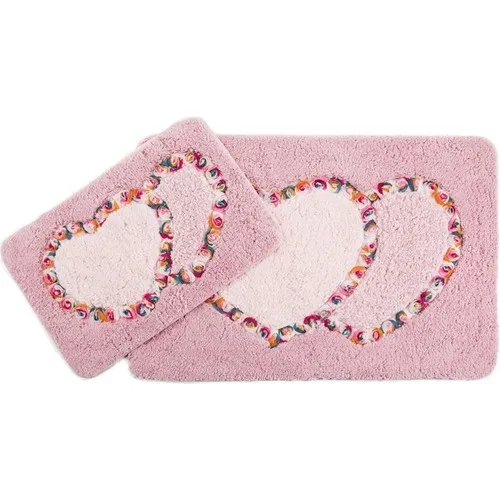 Inco Home Tessa Toilet Seat Pad 2'li Heart Pink