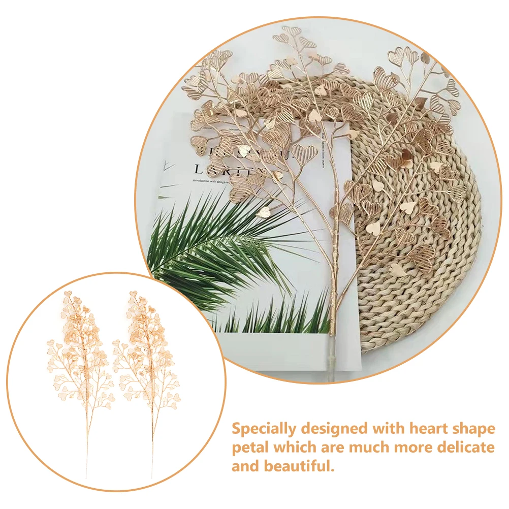 

4Pcs Simulation Heart Shape Fake Flower Bouquet Plastic Petal Decor Wedding Party Romantic Floral Arrangement Fake Flower Decor