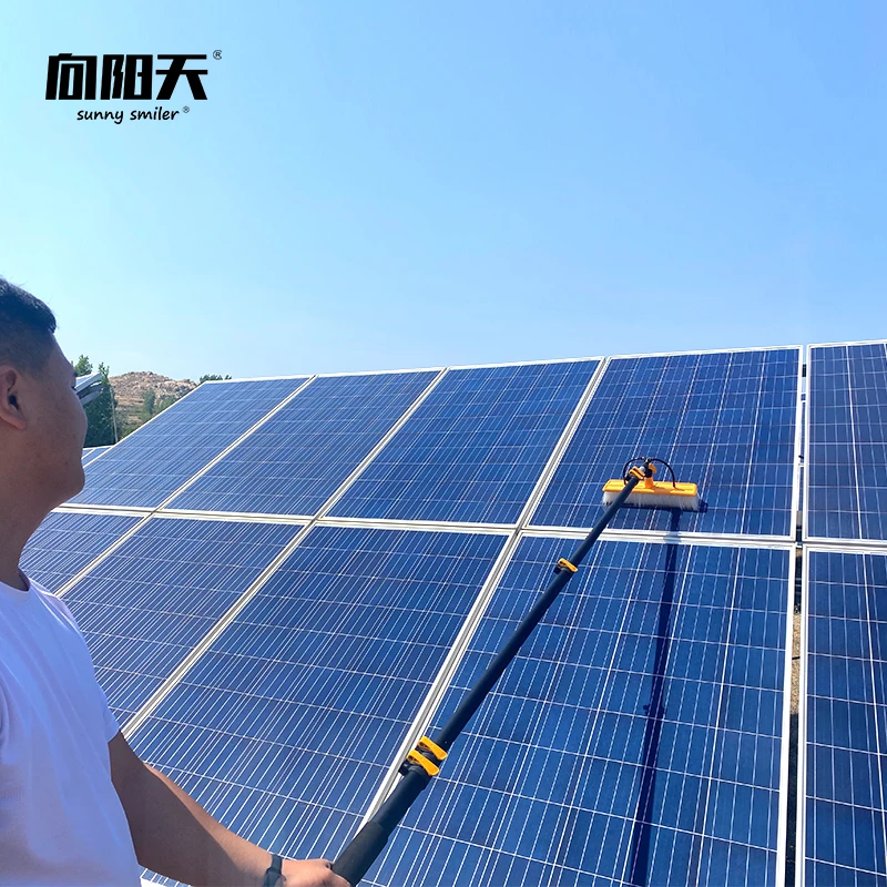 Made in china connection photovoltaic panel ground power module cleaning Machine