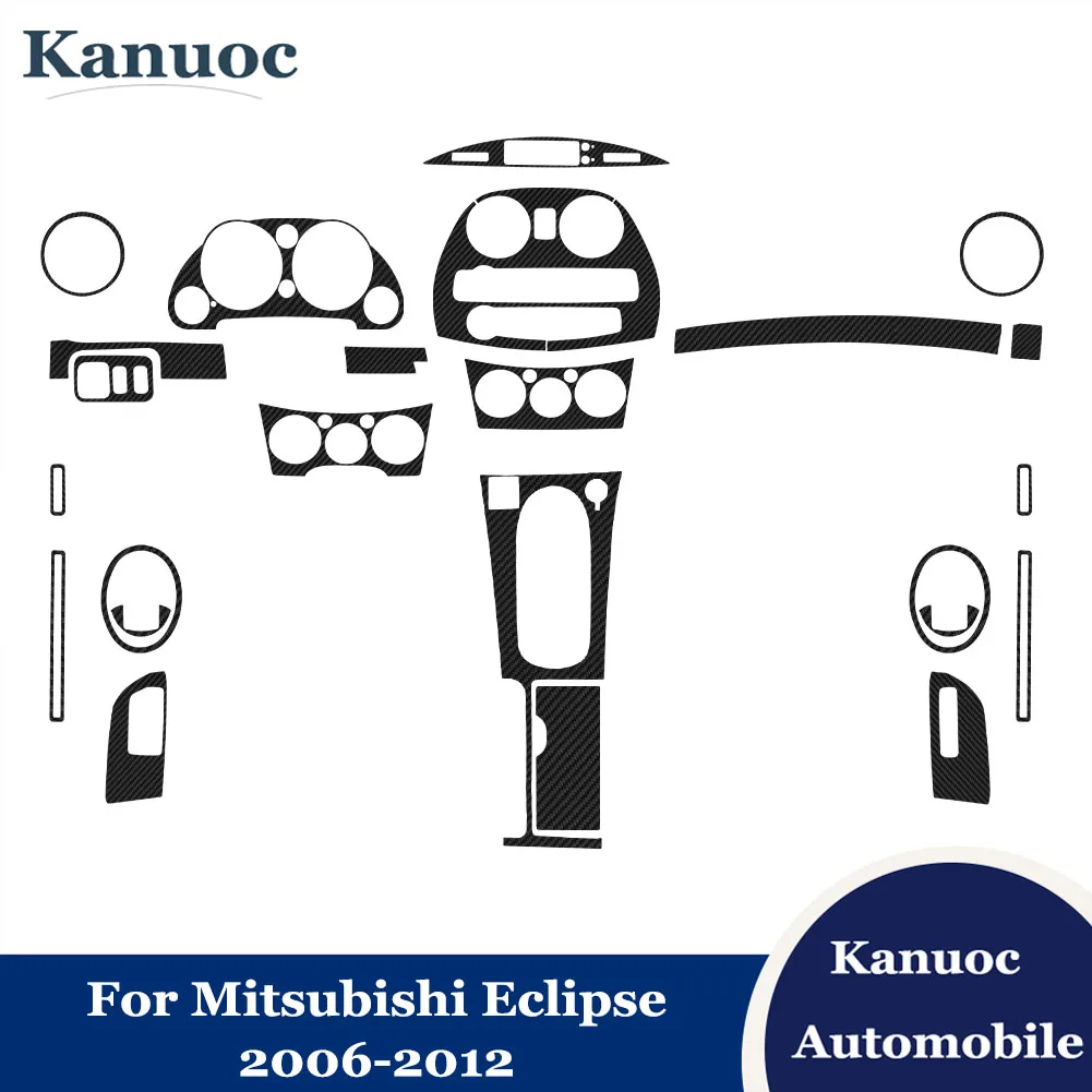 

Carbon Fiber Car Stickers For Mitsubishi Eclipse 2006 2007 2008 2009 2010 2011 2012 Decorative Cover Trim Interior Accessories