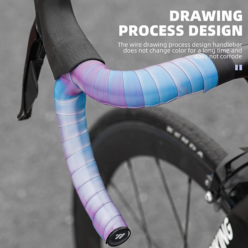 WEST BIKING Cycling Handlebar Tape EVA Anti-Slip Road Bicycle Bike Bar Tape Brushed Texture Lightweight Racing Bike Accessories