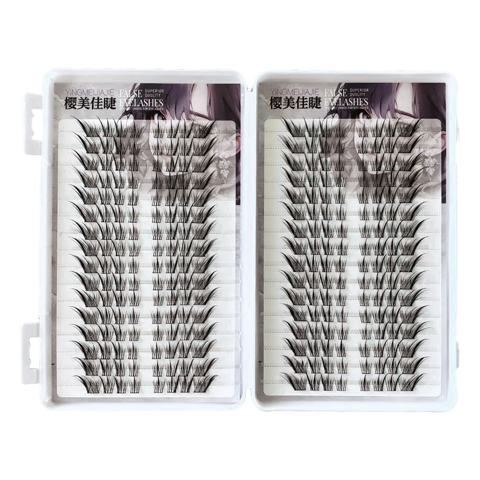 Auge Schwanz Verlängerung Falsche Wimpern Einzelne Füchse Stil Wimpern Natürliche Cosplay Gefälschte Wimpern Curling Wispy Wimpern Verlängerung