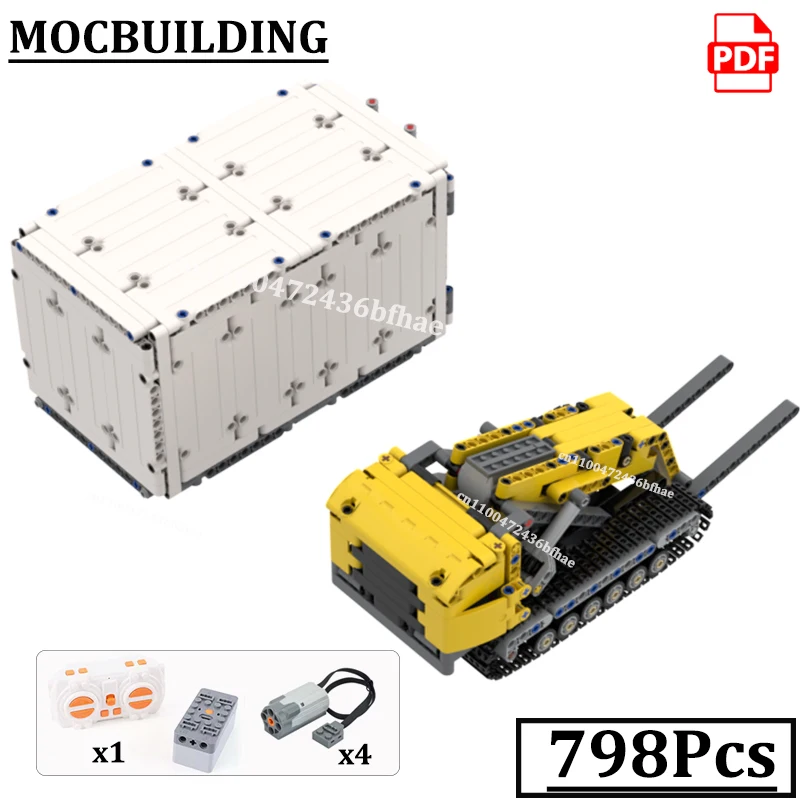 RC Forklift Blocks Remote Controlled Tipper Car Container MOCBUILDING Bricks Technology Engineering Truck Construction Toys