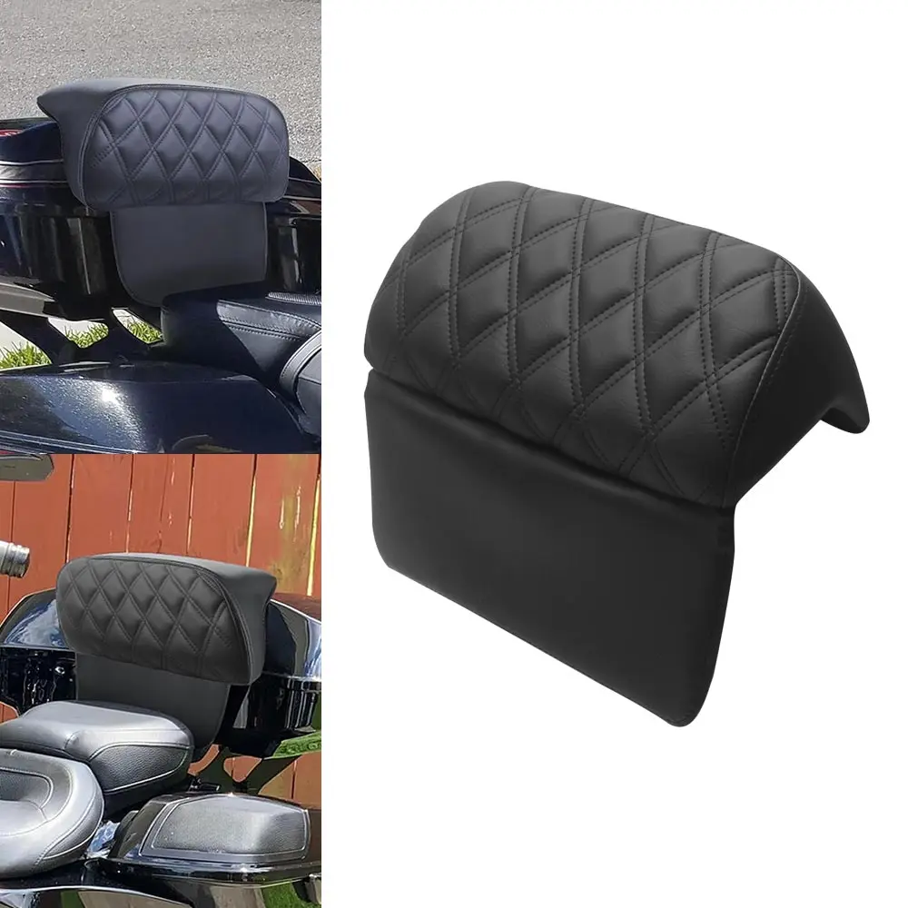 

Black Trunk Backrest Pads For Harley Touring Road King Street Electra Glide Ultra Limited CVO FLHT FLHTK Tour Pack Luggage Pad