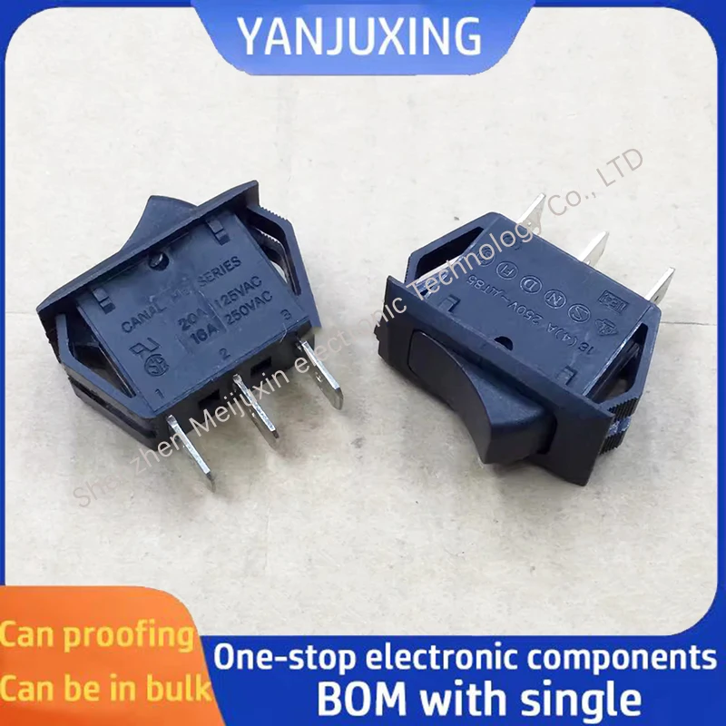 

1~5pcs/lot Ship switch Three-pin three-speed warping power switch 16A