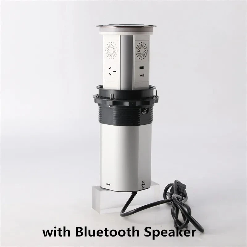 WiFi Touch Smart Motorized Lifting Socket 3 Plugs+2 USB  AU EU IT FR US UK with Wireless Charge,LED,APP Control