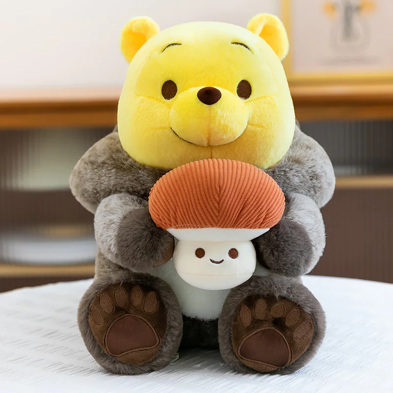 Neues Plüsch-Eichhörnchen-Winnie-Bär-Stofftier mit abnehmbarem Hut, süße Teddy-Puppe für Kinder, Geburtstag, Weihnachten, Geschenk, Stofftier für