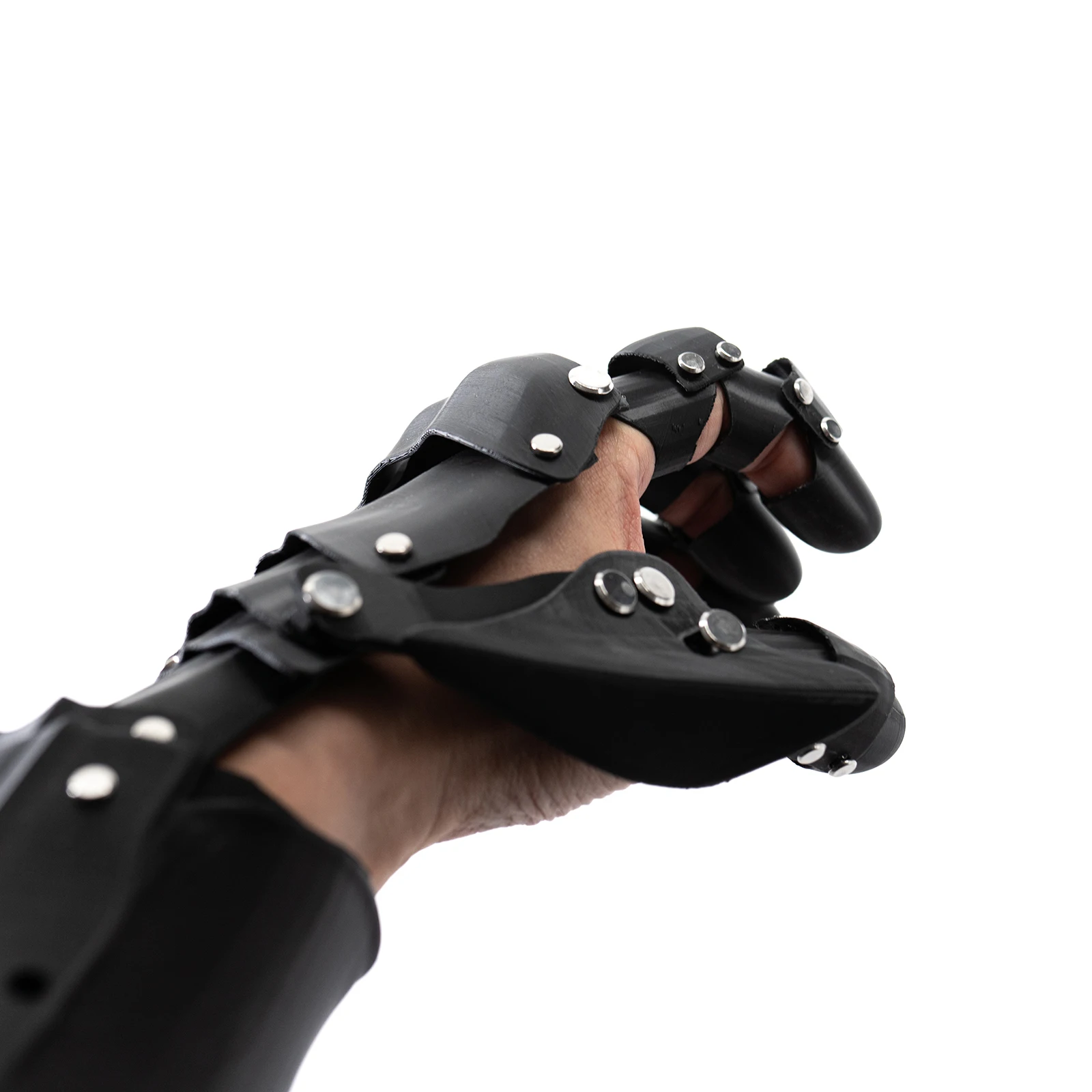 Medieval Knight Gothic Hand Armor 3D Printing Plastic Techwear Punk Long Gloves Man Woman Cosplay Mechanical Arm