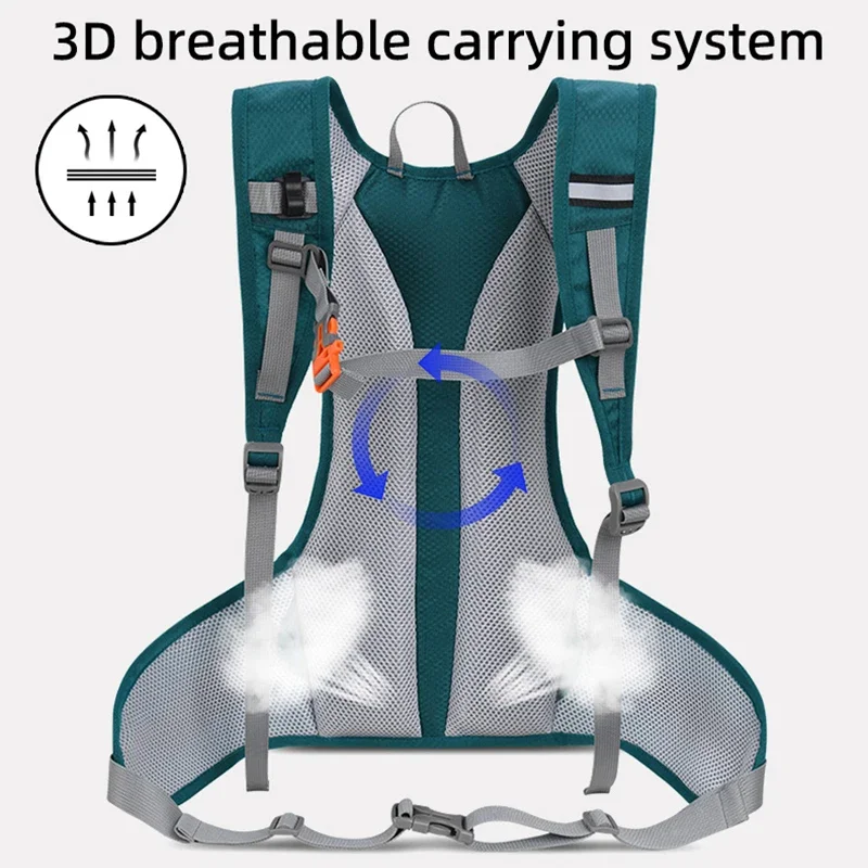 Bicycle Bike Cycling Backpack Waterproof Water Bag Storage Knapsack Hiking Day Pack Running Jogging Hydration Bladder Rucksack