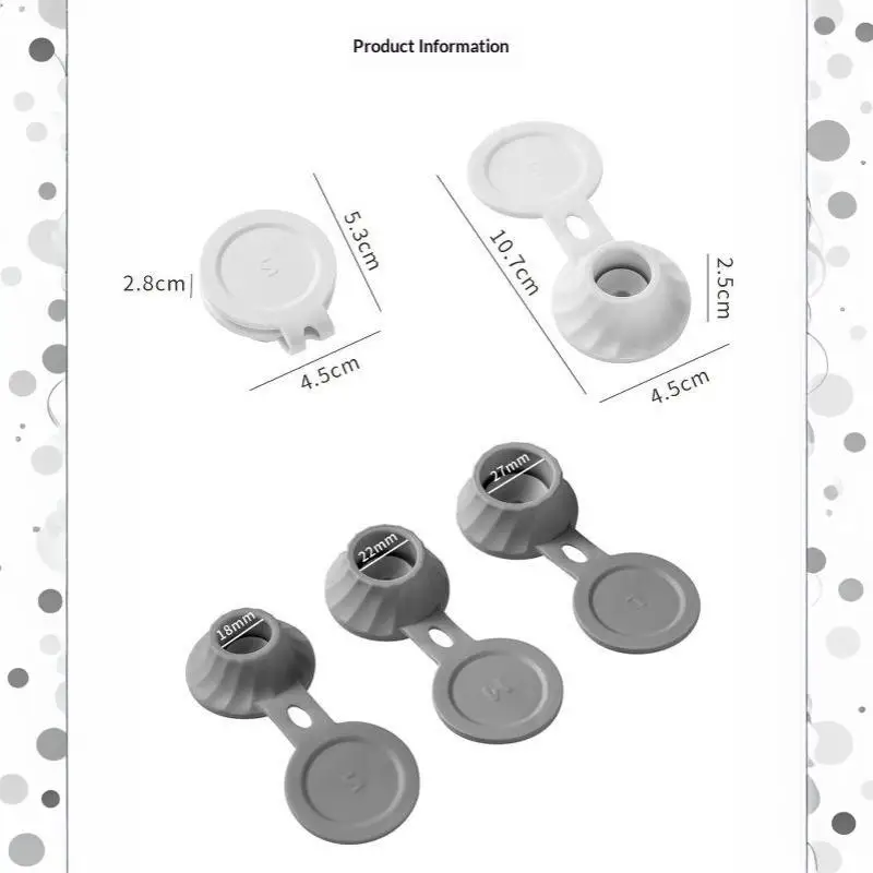 3 Stück Umkehrflaschenverschlüsse, Flaschenentleerungskappen, Adapter, Transferverbinder, 3 Größen Umkehrkappen – Detail 12