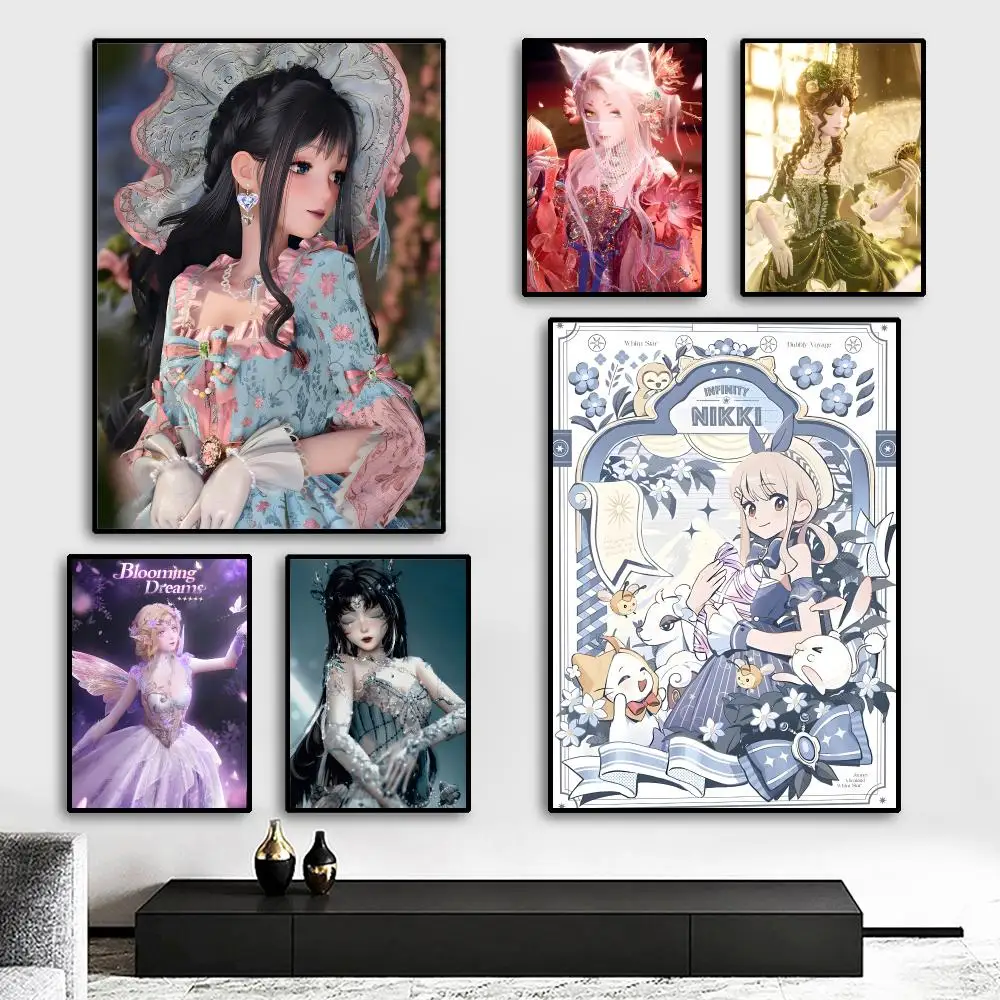 Vedio Game I-InFinity N-Nikki Painting Calligraphy HD Canvas Poster living room bedroom bar aesthetic decoration