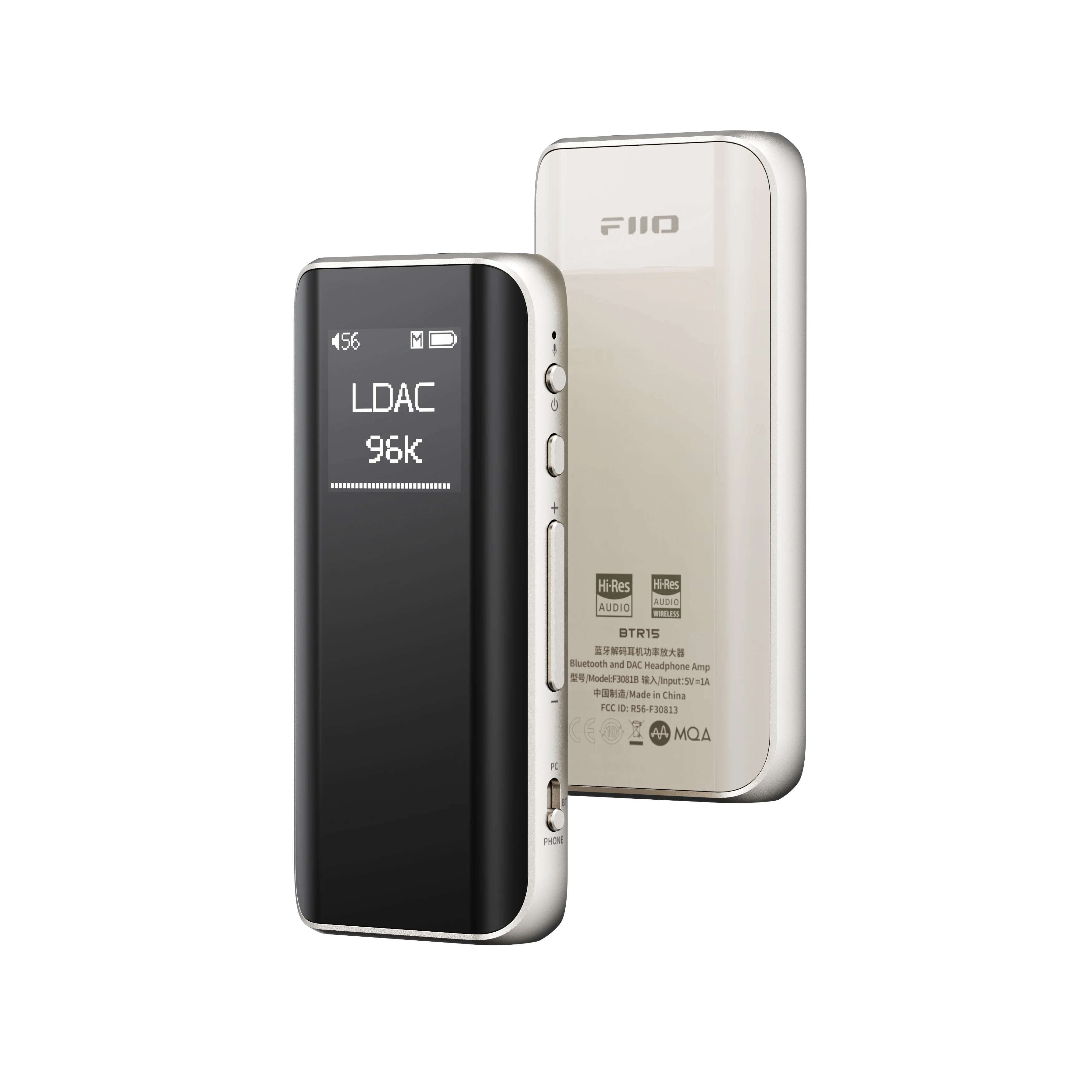 FiiO BTR15 Bluetooth 5.1 hoofdtelefoonversterker DSD256 ontvanger LDAC/aptX adaptief met 3,5 mm/4,4 mm - afbeelding 1