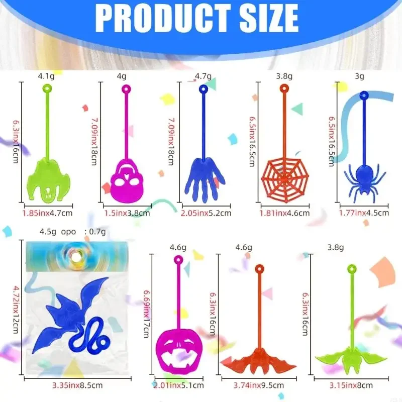 السائبة مرونة النخيل مسكنات الإجهاد 50 قطعة مادة متينة الاطفال عيد ميلاد الكمامة لعبة حجم السفر لوازم النشاط الداخلي 15UB #6