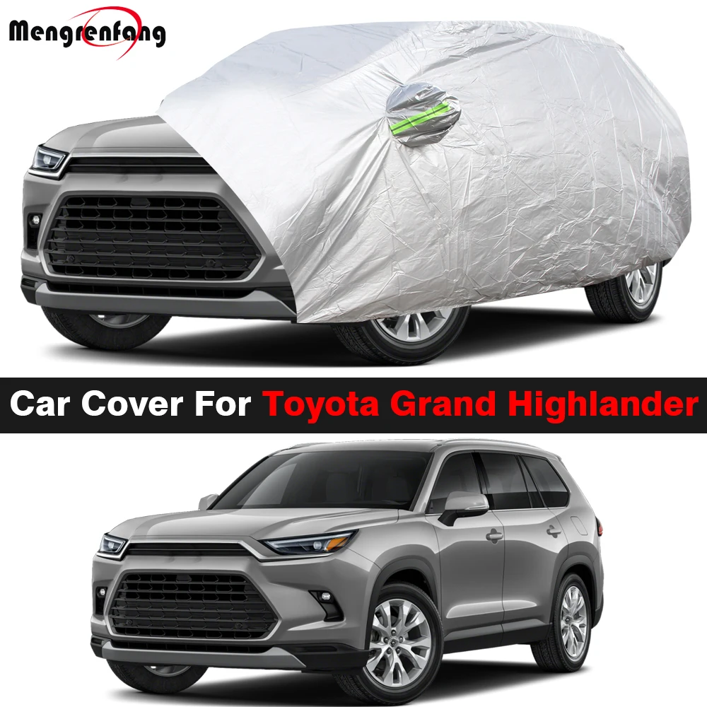 Car Cover For Toyota Grand Highlander 2022-2025 Outdoor SUV Anti-UV Sun Rain Snow Prevent Cover Dustproof