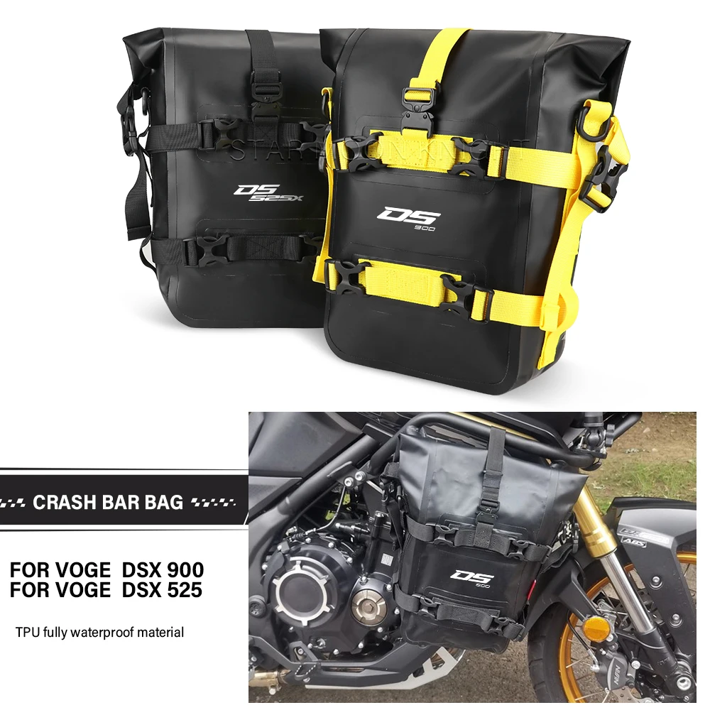 For Voge 900 DSX 900DSX DS900X 525DSX 525 DSX DS525X Motorcycle Crash Bar Bag Frame Bumpers TPU Waterproof Tools Storage Bag