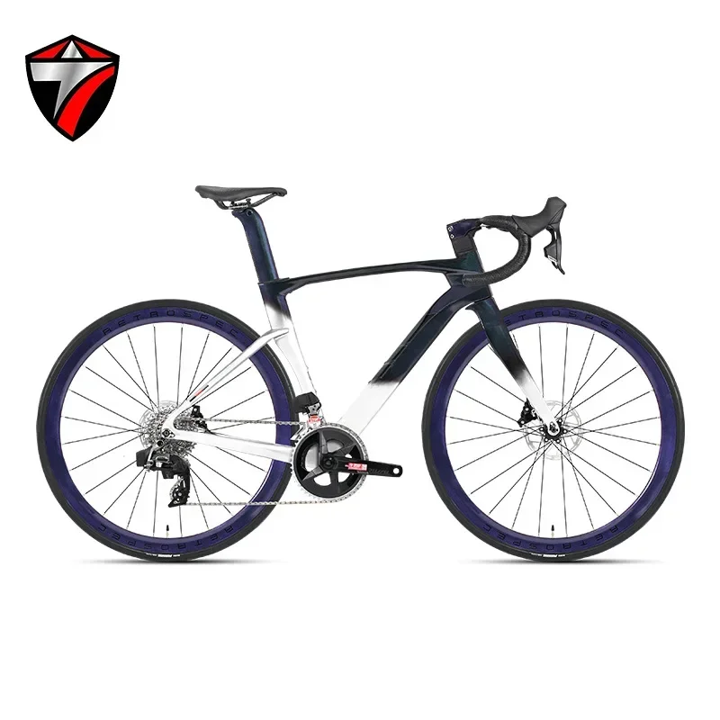 تويتر سيكلون ماكس تحويل إلكترونيًا RIV eTap AXS-24-Speed لون ثلاثي الأبعاد دراجة الطريق الكربونية RIV فرامل القرص الهيدروليكي