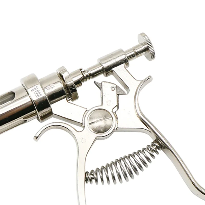 P4-الطبيبية الحيوان حقن مستمر حقنة أداة الحيوان حقن حقنة 10 مللي للبقرة خنزير الأغنام #3