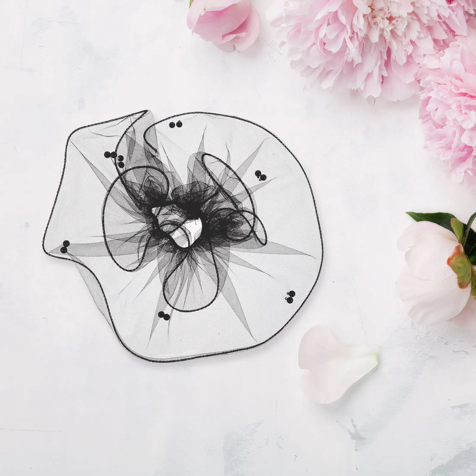 

1 пара черных съемных кружевных манжет для женщин, свадебные аксессуары для рук, короткие сетчатые рукава с искусственным жемчугом, костюмные аксессуары для выпускного вечера