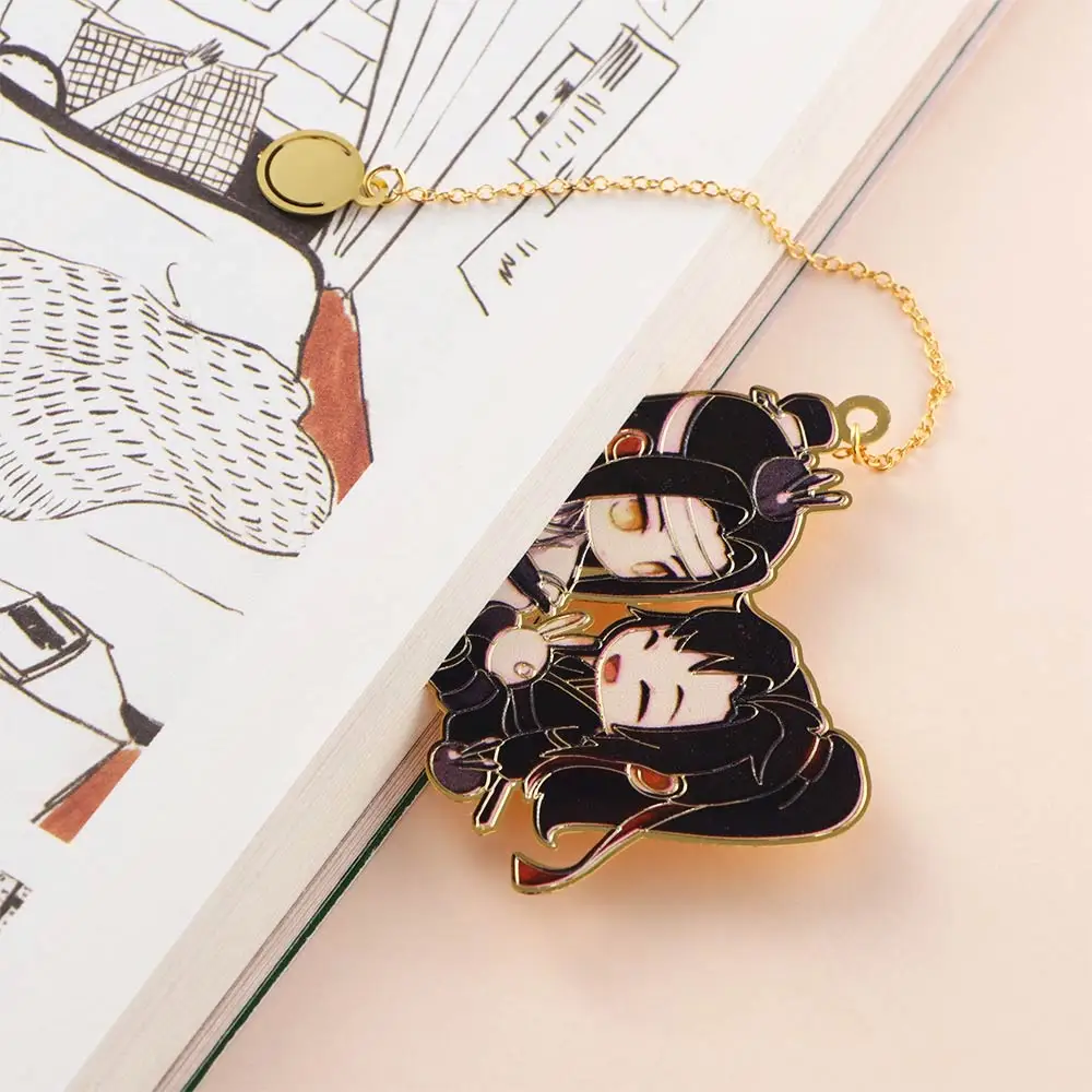 Imagem -04 - Romance de mo Dao zu Shi Cultivo Papel Principal Wei Wuxian Lan Wangji Metal Esvaziamento Bookmark o