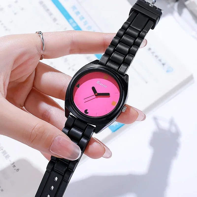 Dopamine Women Watch Fashion Simple Digital Quartz Watches Casual Jelly Multicolour Silicone Ladies Wristwatch