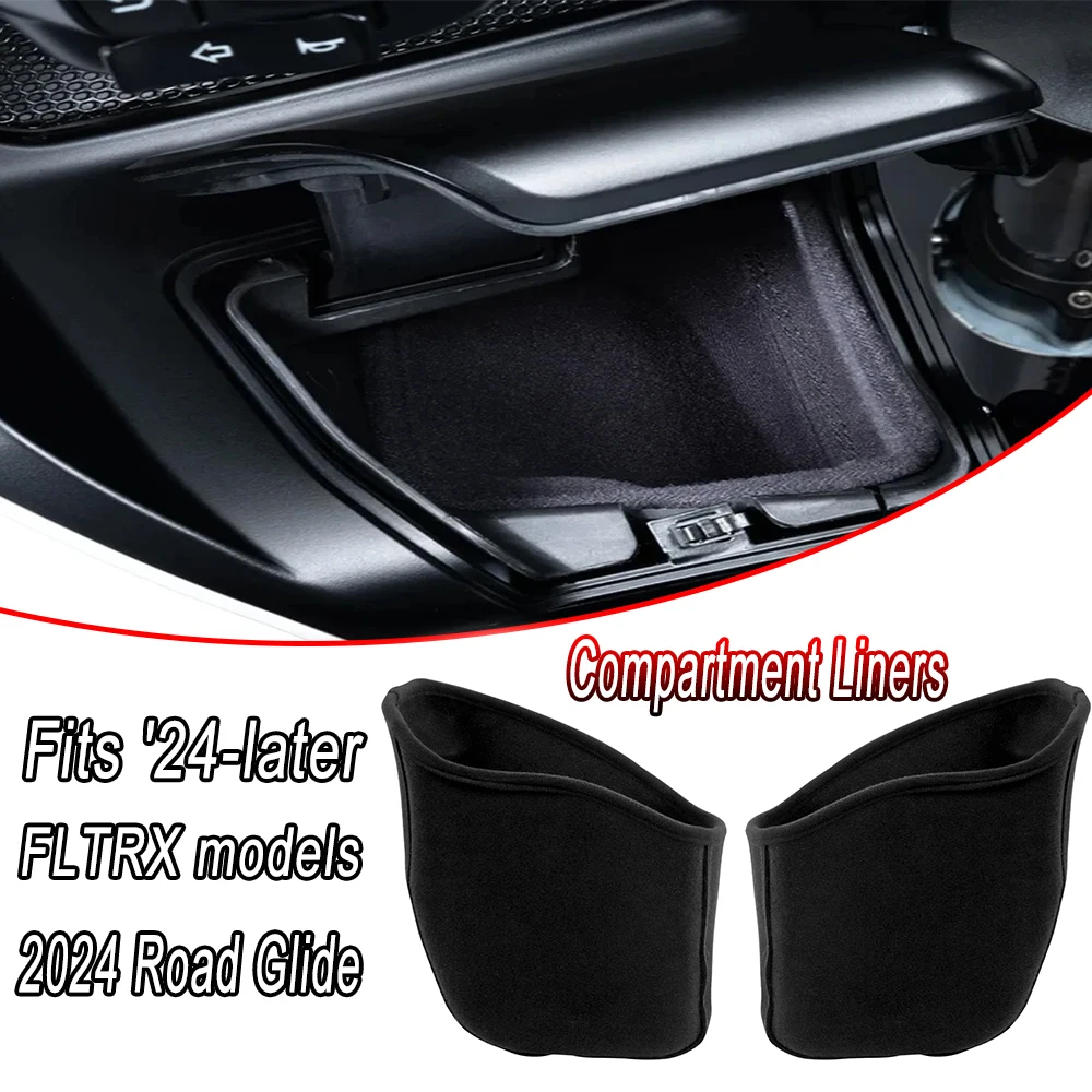 

2024 NEW Motorcycle Accessories Compartment Liners For Harley Touring CVO Road Glide FLTRX ST FLTRXSTSE 2024 FLTRXSE 2023 2024