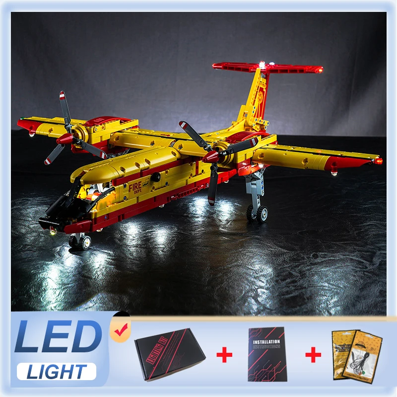 DIY LED Light Kit For LEGO 42152 Firefighter Aircraft  (Only LED Light,Without Blocks Model)