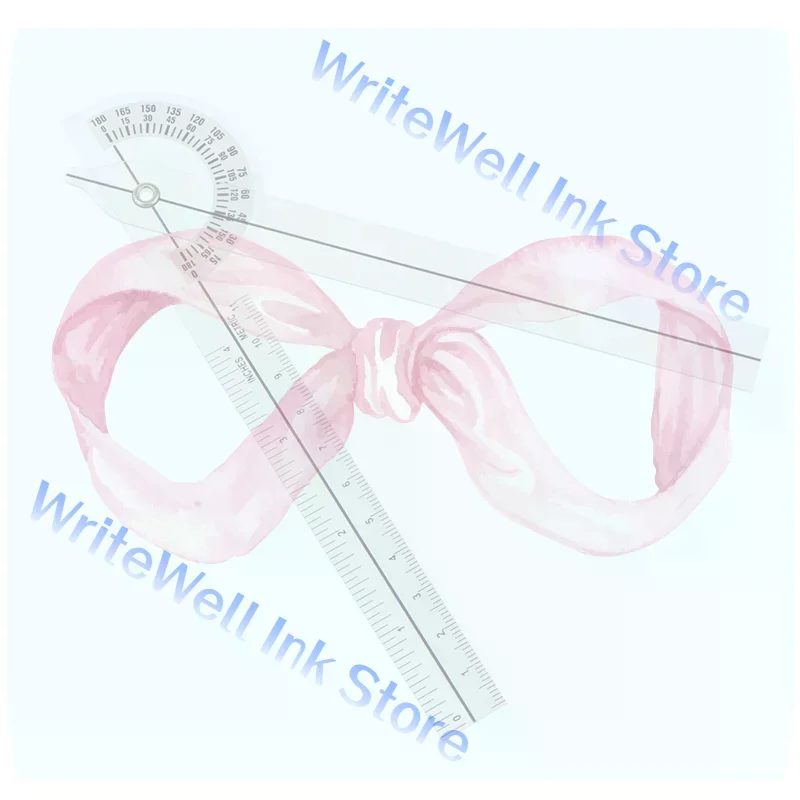 Cheap Wholesale PVC Finger Goniometer Plastic Protractor 180 Degree Angle Ruler Finger Ruler