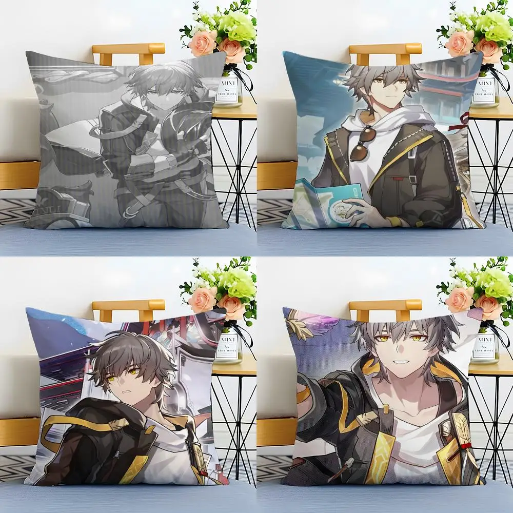 C-Caelus Cushion Cover Linen Pillowcase Soft  for Sofa Bed Home Room Decor